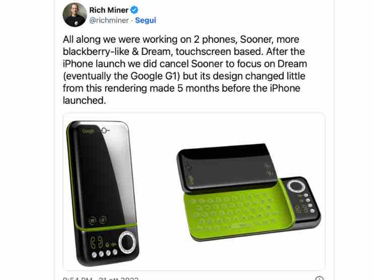 Rich Miner rivela come sarebbe stato il primo Android