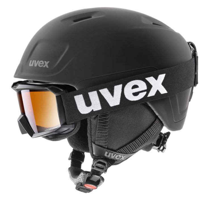 set casco e occhiali da sci Uvex